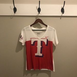 Texas Rangers baseball Nike tee